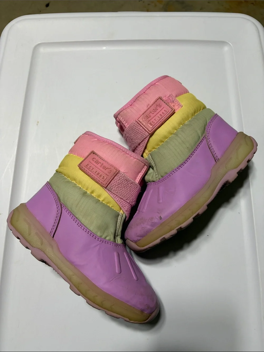 Carters Girls Pastel Snow Boots - Size 11